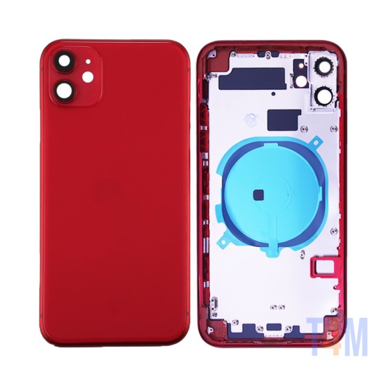 Tampa Traseira+Frame Apple iPhone 11 Vermelho